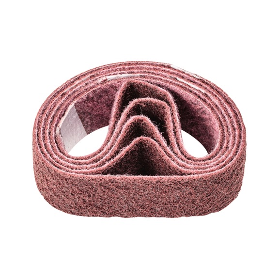 PFERD non-woven abrasive belt VB 50x450mm A180 M for fine sanding and finishing - Sanding belt for belt sander