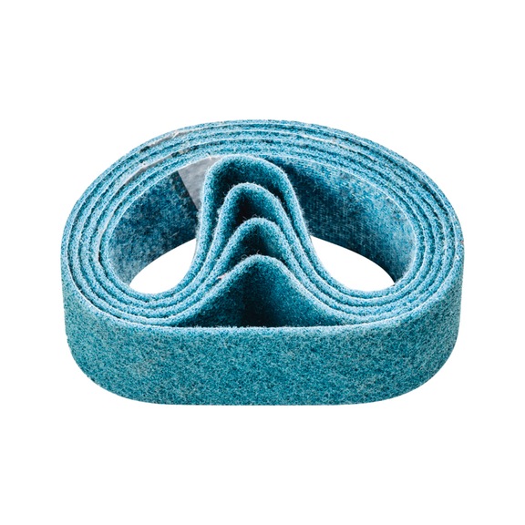 PFERD non-woven abrasive belt VB 50x450mm A240 F for fine sanding and finishing - Sanding belt for belt sander