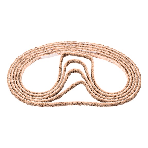 PFERD non-woven abrasive belt VB 6x520mm A100 G for fine sanding and finishing - Sanding belt for belt sander