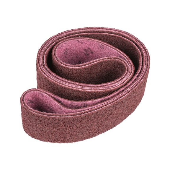 PFERD non-woven abrasive belt VB 75x2000mm A180 M for fine sanding and finishing - Sanding belt for belt sander