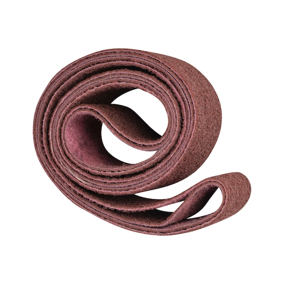 PFERD non-woven abrasive belt VB 75x2500mm A180 M for fine sanding and finishing - Sanding belt for belt sander