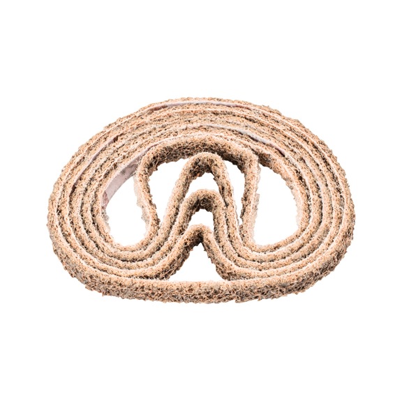PFERD non-woven abrasive belt VB 9x305 mm A100 G for fine sanding and finishing - Sanding belt for belt sander