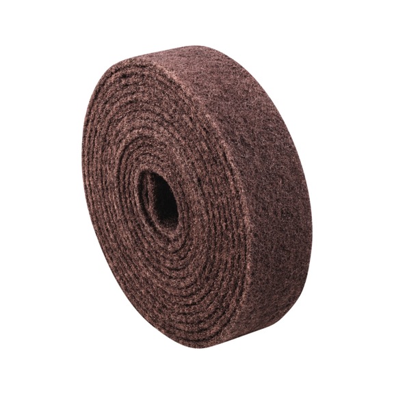 PFERD POLINOX non-woven tape roll VBR 100mm x 10m corundum A100 - Abrasive tool made of abrasive on a base