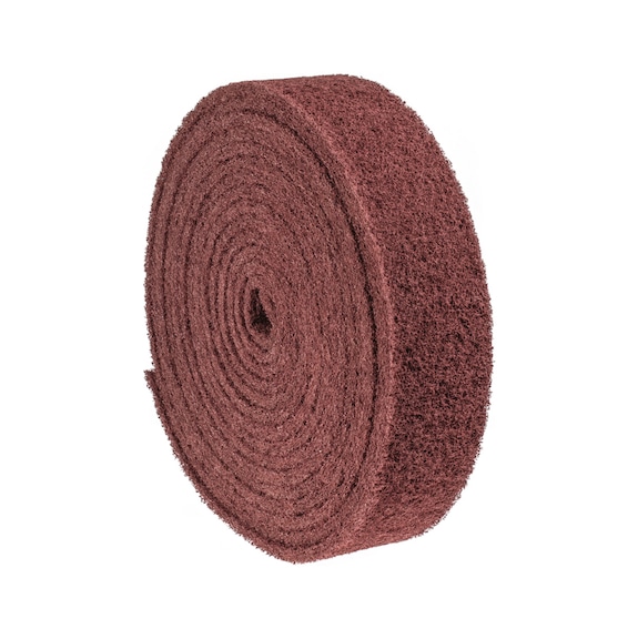 PFERD POLINOX non-woven belt roll VBR 100mm x 10m corundum A80 for fine sanding - Abrasive tool made of abrasive on a base