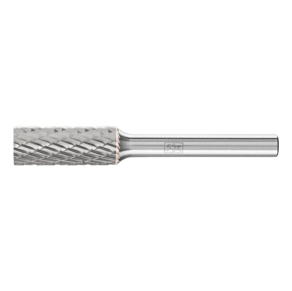 PFERD carbide burr cylinder ZYA diameter 10x25 mm shank 6 mm Z3P - Rotor milling cutter