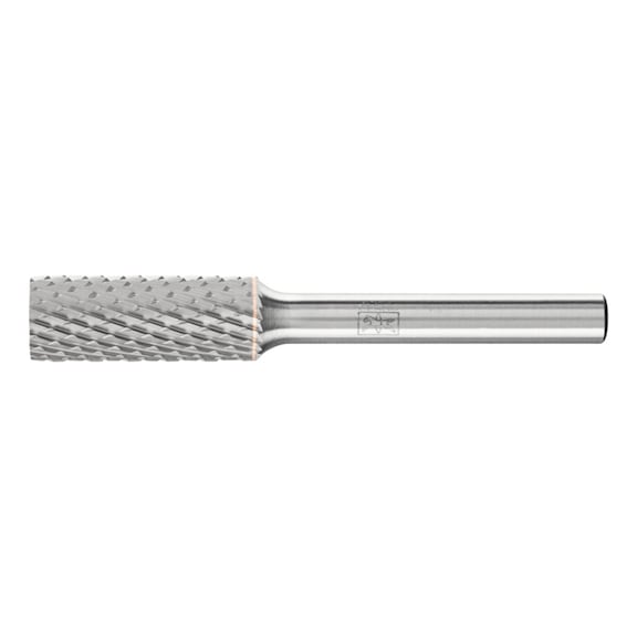 PFERD Hartmetall Frässtift Zylinder ZYA Durchmesser 10x25 mm Schaft 6 mm Z4 - Rotorfräser