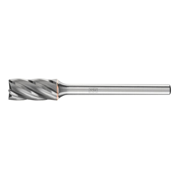 PFERD carbide burr ALU cylinder ZYAS face diameter 06x13mm 3mm - Rotor milling cutter