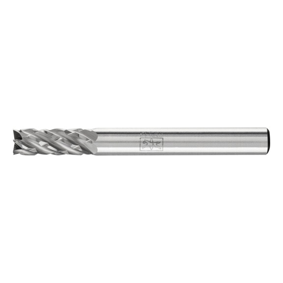 PFERD carbide burr STEEL cylinder ZYAS face-toothed diameter 06x16mm - Rotor milling cutter