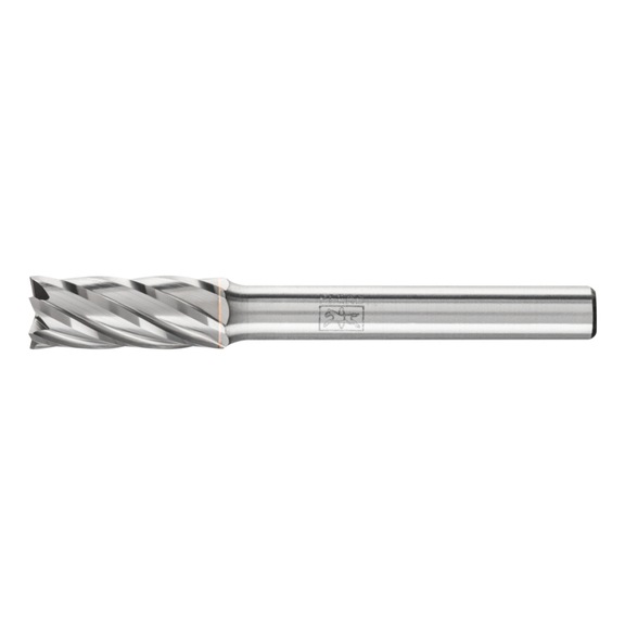 PFERD carbide burr ALU cylinder ZYAS face diameter 08x20mm, 6mm - Rotor milling cutter