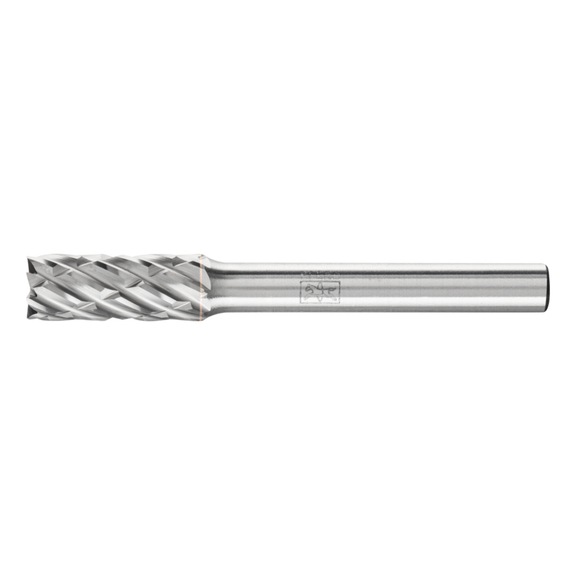 PFERD carbide burr STEEL cylinder ZYAS face diameter 08x20 mm steel - Rotor milling cutter