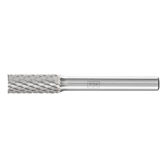 PFERD Hartmetall Frässtift Zylinder ZYAS stirnverzahnt 08x20mm Schaft 6mm Z4 - Rotorfräser