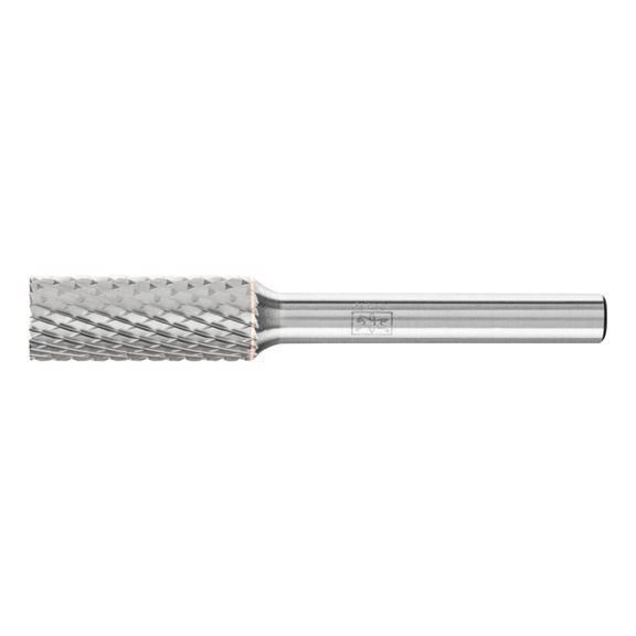 PFERD carbide burr cylinder ZYAS serrated 10x25mm shank 6mm Z4 - Rotor milling cutter