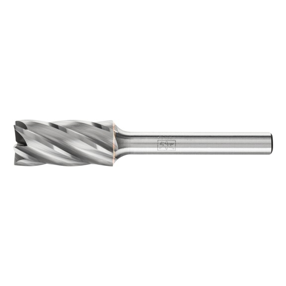 PFERD carbide burr ALU cylinder ZYAS face diameter 12x25 mm, 6 mm - Rotor milling cutter