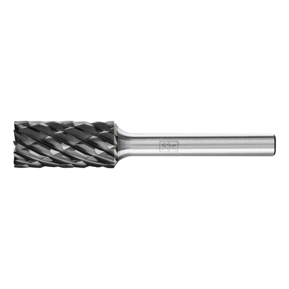 PFERD carbide burr STEEL cylinder ZYAS face diameter 12x25 mm, 6 mm - Rotor milling cutter