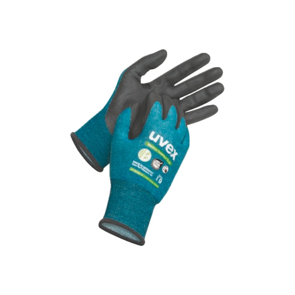 UVEX safety glove Bamboo TwinFlex D xg 60090 size 12 6009012 - Cut protection gloves