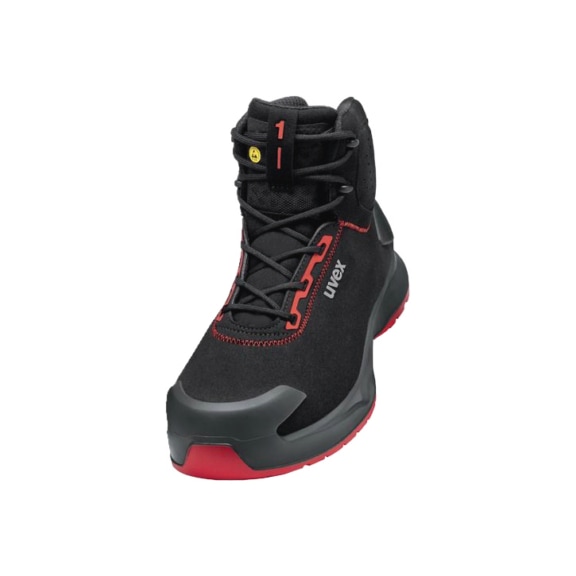UVEX 1 x-craft boot S3L 68043 black red width 12 size 50 6804350 - x-craft Boots S3L 68043 W12