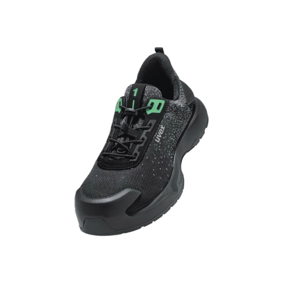 UVEX 1 x-craft low shoes S1 PL 68082 black green width 11 size 49 6808249 - x-craft Low-cut shoe S1 PL 68082 W11