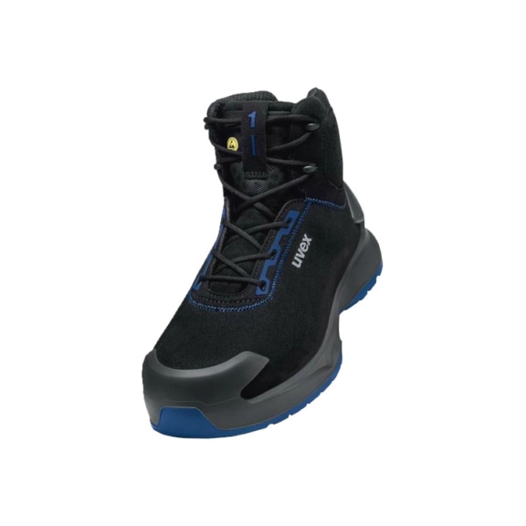 UVEX 1 x-craft Stiefel S2 68157 schwarz blau Weite 10 Größe 49 6815749 - x-craft Stiefel S2 68157 W10
