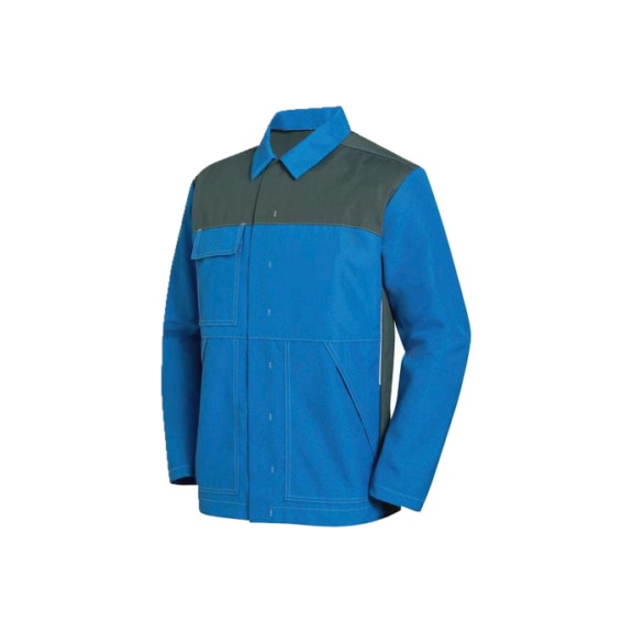 UVEX Arbeitsjacke uvex perfect acid blau grau kornblau 98, 102 9840222 - Arbeitsjacke uvex perfect