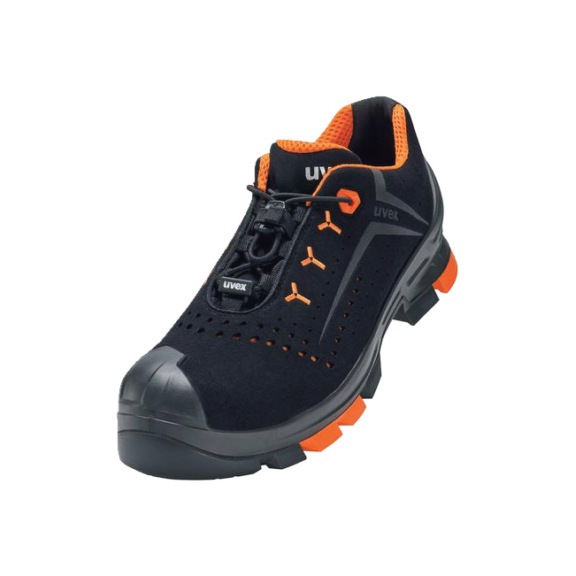 thumbnail image 2 of Uvex 1 Stand Loafers S1P Safety Shoes - Black/Yellow, Size EUR 40 | Men's Polyester Work Loafers 2 of 5