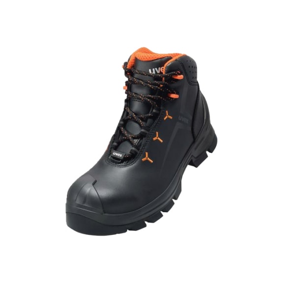 UVEX 2 MACSOLE(R) boots S3 65231 black orange width 10 size 43 6523143 - MACSOLE(R) Boots S3 65231 W10