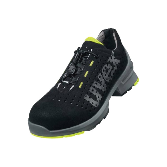 UVEX 1 low shoes S1 85430 black yellow width 14 size 41 8543041 - Low-cut shoe S1 85430 W14