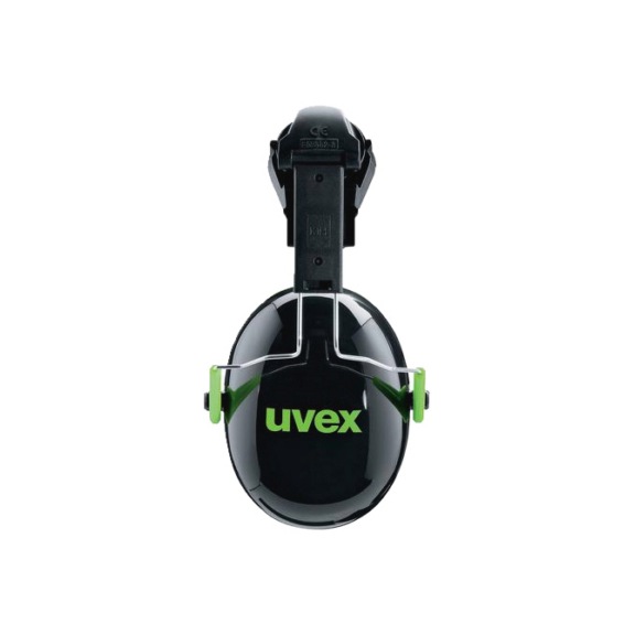 UVEX earmuffs uvex K1H 2600201 black, green SNR 27 dB Size S, M, L - Hearing protection