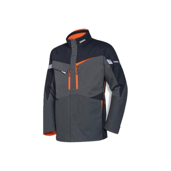UVEX Arbeitsjacke uvex metal grau orange anthrazit XL 8996112 - Arbeitsjacke uvex metal