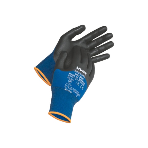 UVEX Schutzhandschuh uvex phynomic wet plus 60061 Größe 8 6006108 - Montageschutzhandschuhe