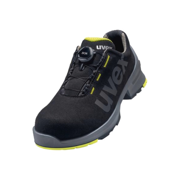 UVEX 1 low shoes S2 65668 black yellow width 11 size 36 6566836 - Low-cut shoe S2 65668 W11