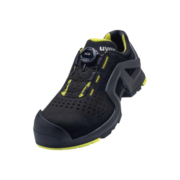 UVEX 1 support Halbschuhe S1P 65682 schwarz gelb Weite 11 Größe 50 6568250 - support Halbschuhe S1P 65682 Weite 11