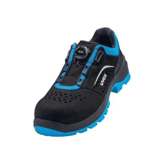 UVEX 2 xenova(R) low shoes S1P 95582 black blue width 11 size 47 9558247 - xenova(R) Low-cut shoe S1P 95582 W11