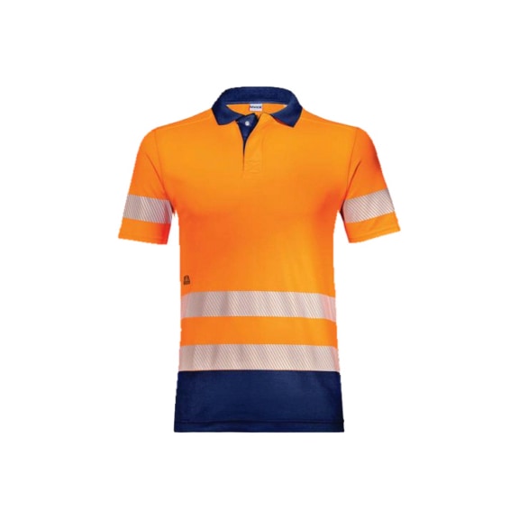 UVEX Poloshirt uvex Construction orange warnorange 4XL 8827915 - Signalkleidung