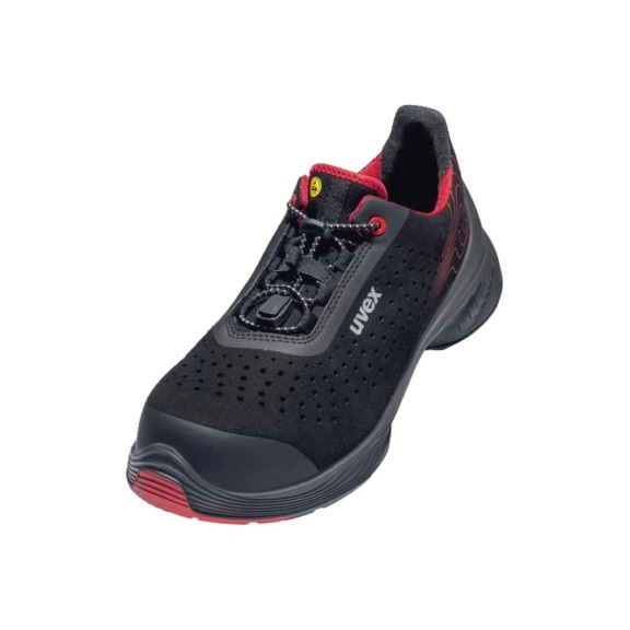 UVEX 1 G2 low shoes S1P 68373 black red width 12 size 39 6837339 - G2 Low-cut shoe S1P 68373 W12