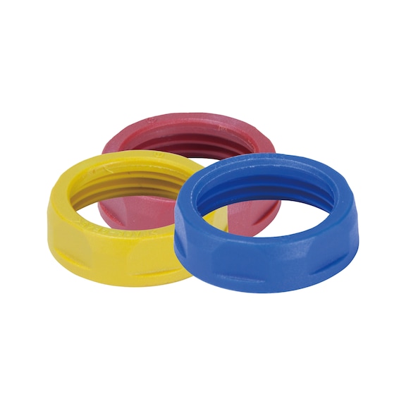 MAKITA Markierungsmutter M28 gemischt je 3x rot, blau, gelb 9 Stück 184682-7 - Weiteres Zubehör