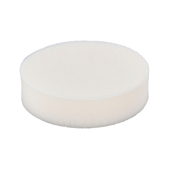 MAKITA polishing pad white diameter 80 mm Velcro soft flat medium 191N91-7 - Polishing pad white