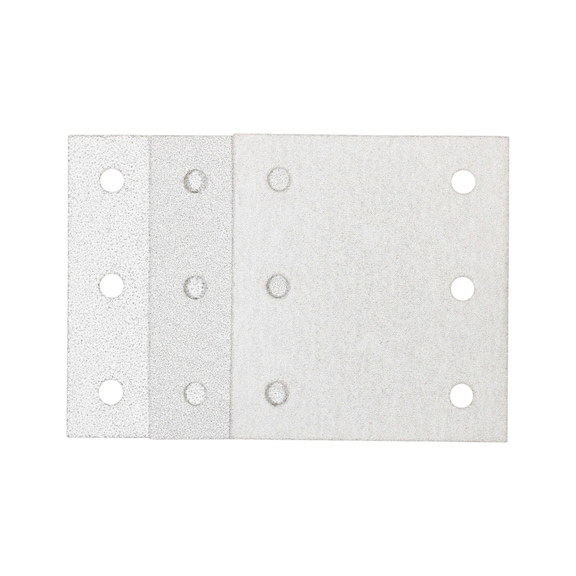 MAKITA Sandpaper Set Grit A60, A100, A150 Velcro 6 holes 3 pieces 192352-4 - Sandpaper set