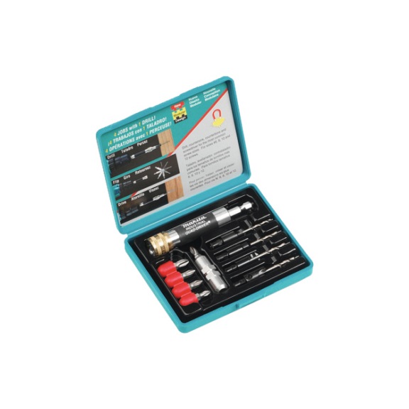 MAKITA Quick Screwdriver Set 6/8/10/12 mm 11 pieces 784859-A - Bit adapter