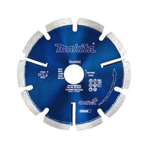 MAKITA diamond cutting disc Comet diameter 125 mm thickness 6.4 mm dry B-13253 - Comet diamond cutting discs