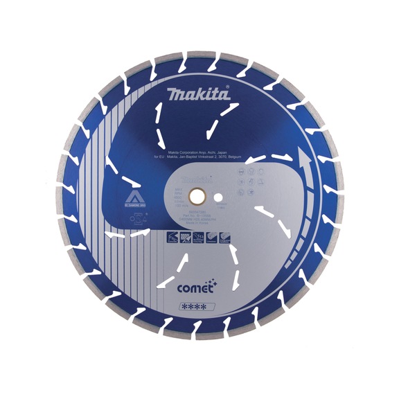 MAKITA diamond cutting disc Comet diameter 400 mm thickness 3.2 mm B-13568 - Comet Rapide diamond cutting discs