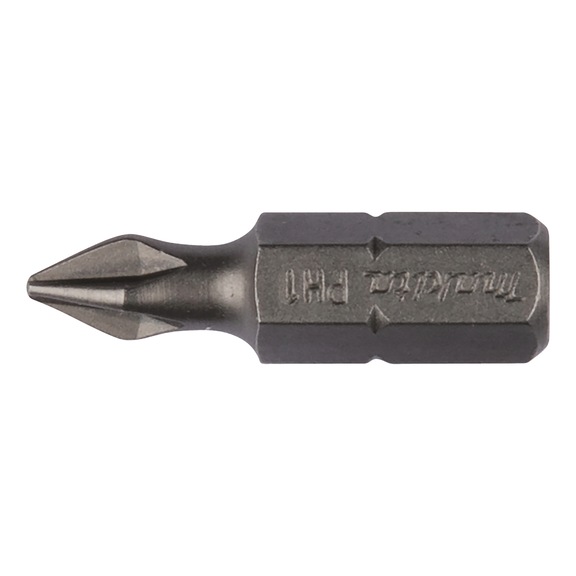 MAKITA Bit PH1 Standard Länge 25 mm Sechskant 1/4 Zoll 3 Stück B-23450 - PH-Bits für Kreuzschlitzschrauben