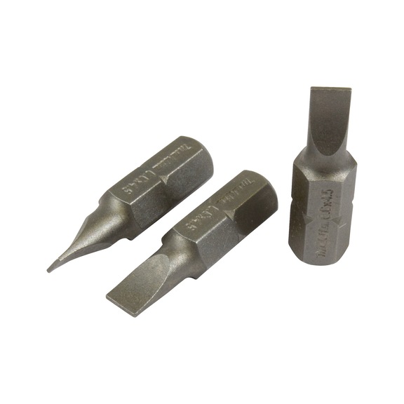 MAKITA bit SL0.6x4.5 mm standard length 25 mm 3 pieces B-23525 - Bit for slotted screws