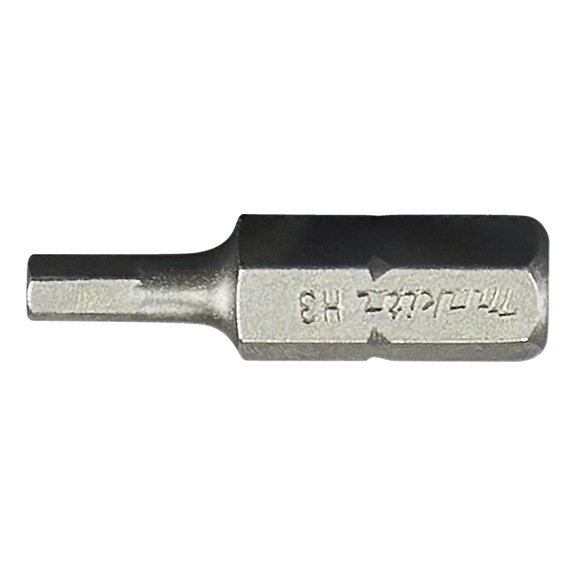 MAKITA bit hexagonal H3 standard length 25 mm 3 pieces B-23690 - HEX bits for hexagon socket screws