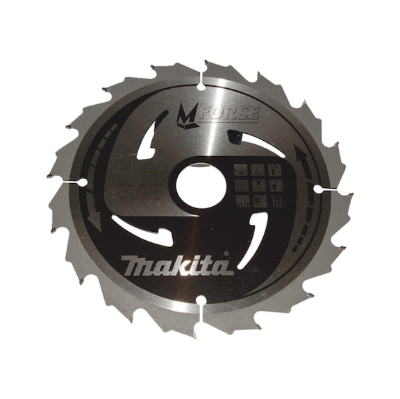 MAKITA circular saw blade M-FORCE 185 mm bore 30 mm number of teeth 16 wood B-31968 - Circular saw blade M-FORCE