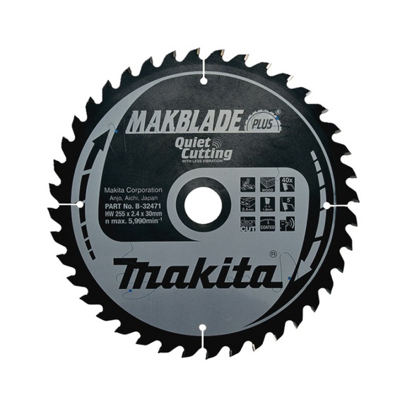 MAKITA Sägeblatt MAKBLADE 255x30 mm 40 Zähne B-32471 - MAKBLADE/MAKBLADE+ Sägeblätter
