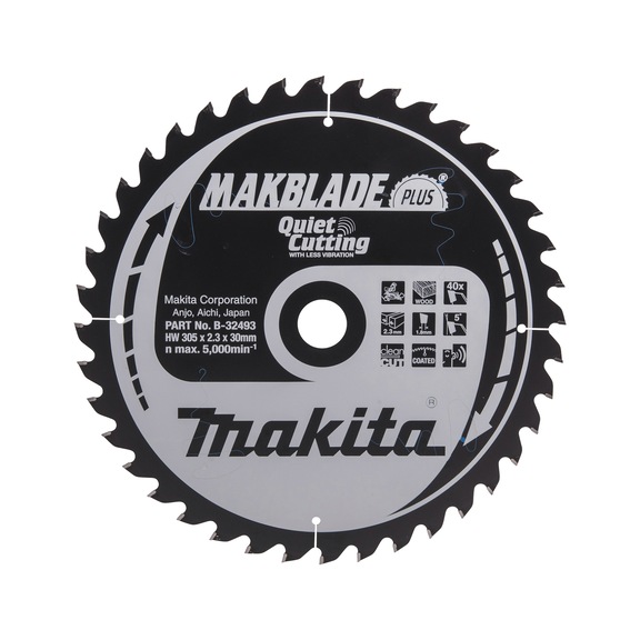 MAKITA saw blade MAKBLADE+ 305x30 mm 40 teeth B-32493 - MAKBLADE/MAKBLADE+ saw blades