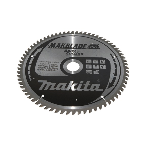 MAKITA saw blade MAKBLADE+ 260x30 mm 70 teeth B-32530 - MAKBLADE/MAKBLADE+ saw blades
