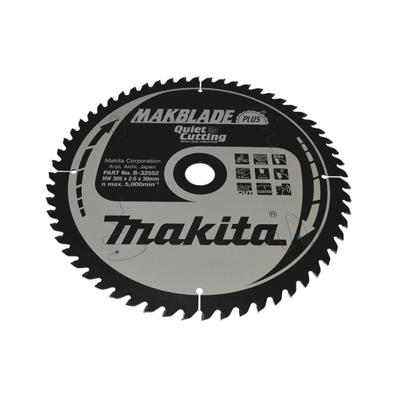 MAKITA Sägeblatt MAKBLADE+ 305x30 mm 60 Zähne B-32552 - MAKBLADE/MAKBLADE+ Sägeblätter