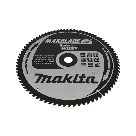 MAKITA saw blade MAKBLADE+ 355x30 mm 80 teeth B-32574 - MAKBLADE/MAKBLADE+ saw blades