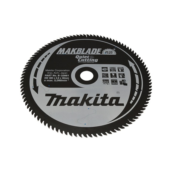 MAKITA saw blade MAKBLADE+ 300x 30 mm 100 teeth B-32661 - Saw blades for wood
